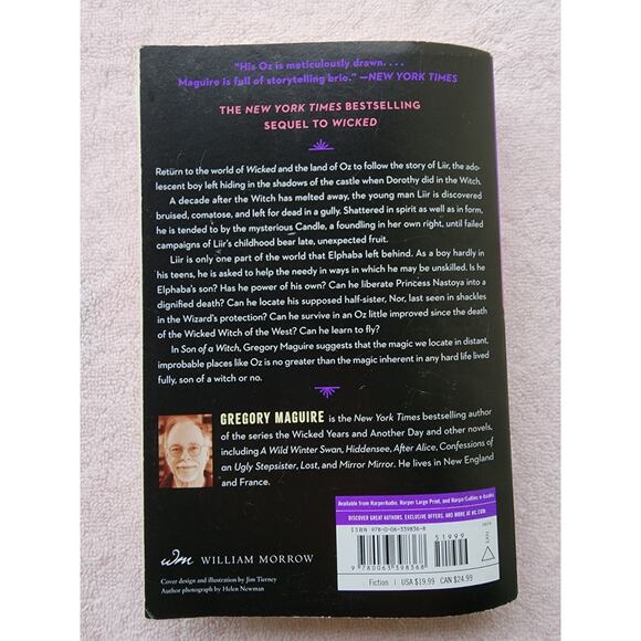 Son of a Witch : Volume Two in the Wicked Years by Gregory Maguire 2024, Trade - Picture 2 of 3